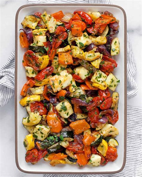 Sheet Pan Roasted Mediterranean Vegetables